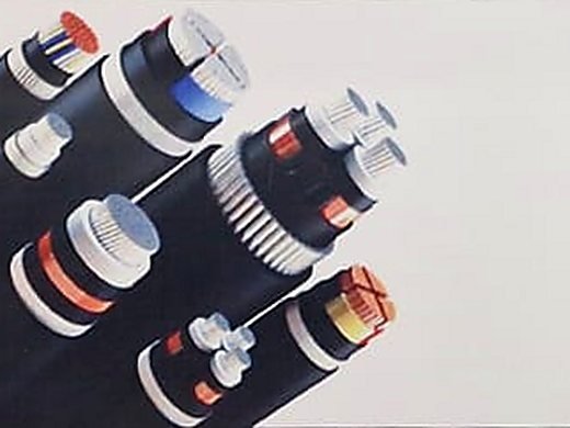 Cross-sections of low and high tension cables